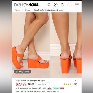 Stay True To You Fashion Nova Wedges